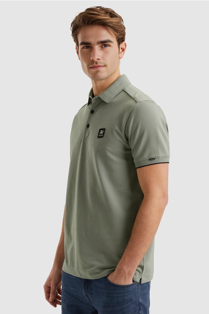 POLO VAN PIQUE MET STRETCH VPSS2504850 6022 CHINOIS GREEN